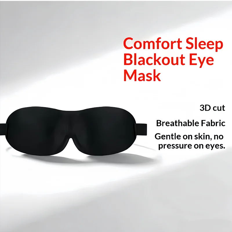 Sleeping Mask Cover Slaapmasker Blockout Eye Comfort Blindfold Concave Light with Women Men Office Use Aid Eye Travel