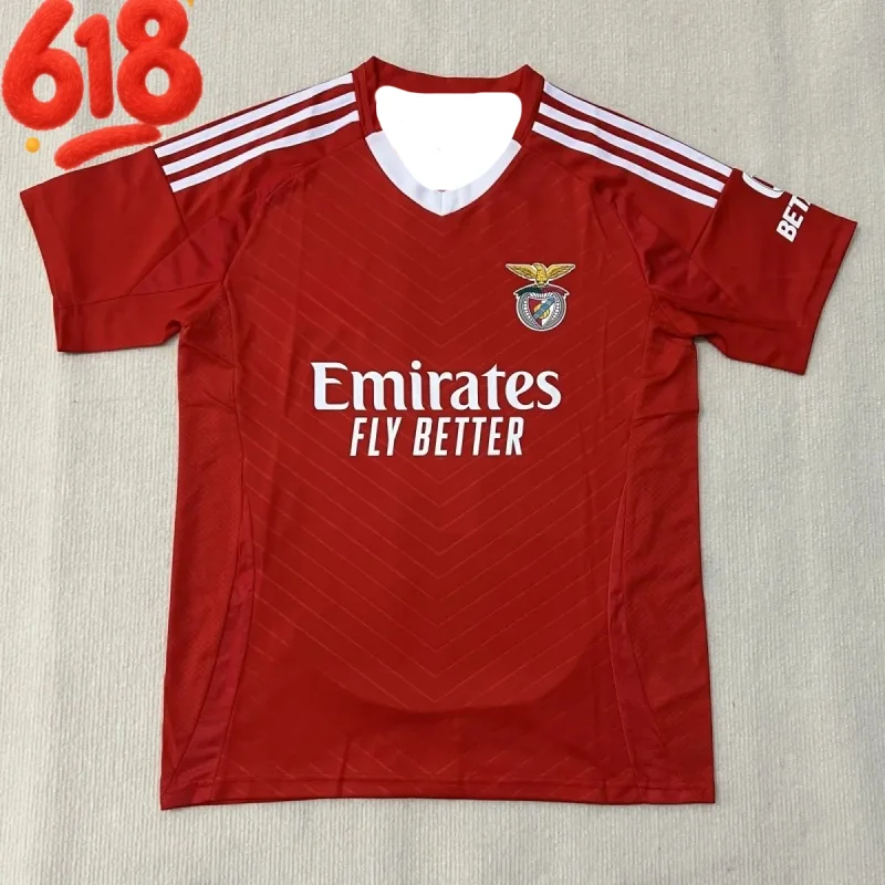 

The 24-25 new Benfica home jersey, football uniform and team uniform are 3D printed, breathable and comfortable