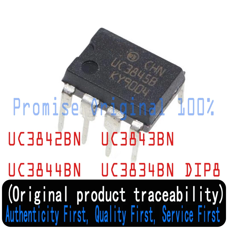 

10 Pieces 100%new imported original UC3842BN UC3842B UC3843BN UC3843B UC3844BN UC3844B UC3845BN UC3845B DIP-8 Power chip