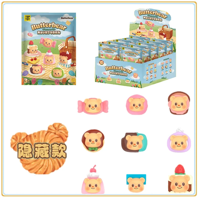 

Authentic Butter Bear Mini Afternoon Tea Magnetic Refrigerator Sticker Blind Bag Toy Anime Butterbear Refrigerator Sticker Decor