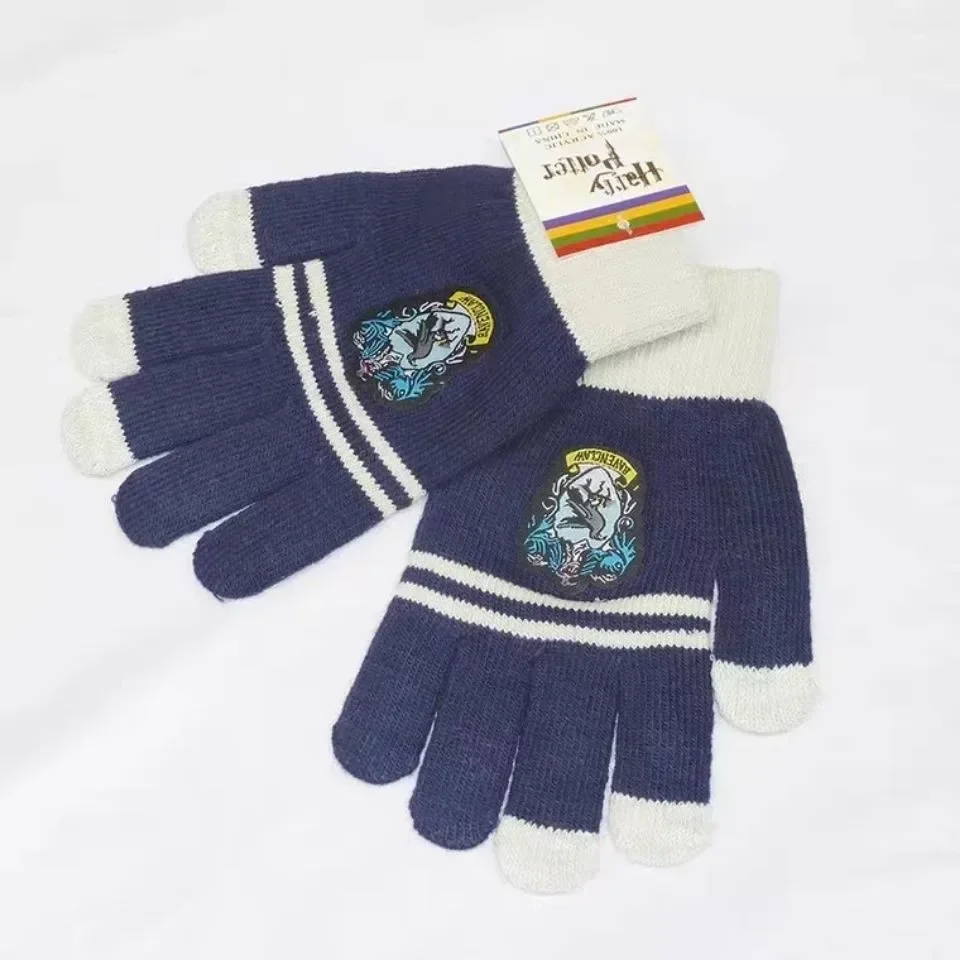 Gants chauds Harry Potter pour enfants, accessoires de cosplay, accessoires d\'anime, décoration de magicien Gryffondor Ravenclaw, cadeaux de fête