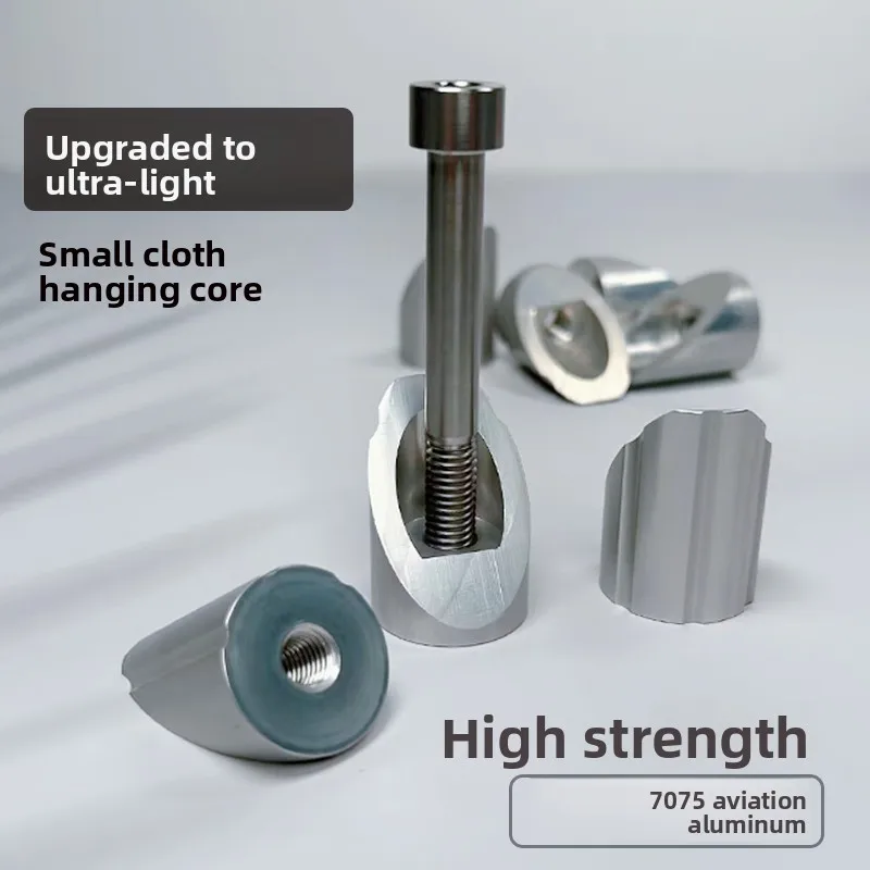 Small cloth hanging core Domestic English cloth front fork hanging heart inclined block 7075 aluminum titanium alloy screw s