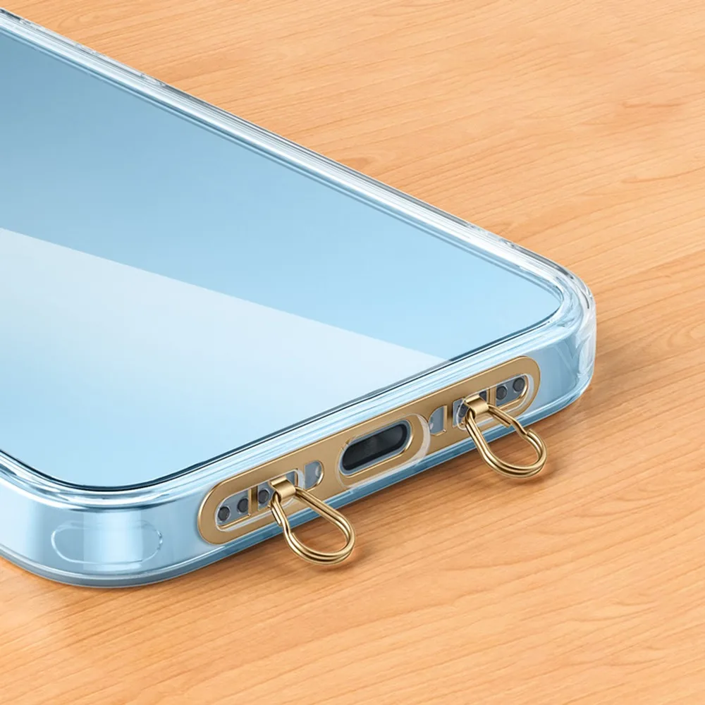 

Ultra-thin Phone Lanyard Tab Stainless Steel Anti-fall Phone Lanyard Clip Patch Anti-lost Double Buckle Gasket