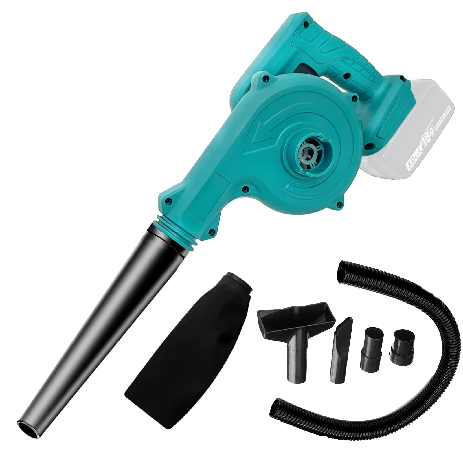 Cordless Leaf Blower, 2-in-1 Electric Leaf Vacuum Cleaner, Suction for Patio Cleaning, Lawn Care, Blowing Leaves ( Tool Only)