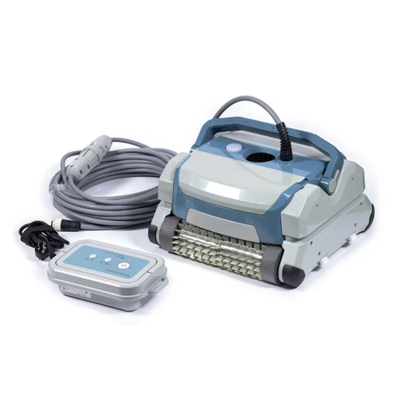 

Corded Pool Vacuum Cleaner Waterline Clean Capability Pool Robot with Two Filter Basket