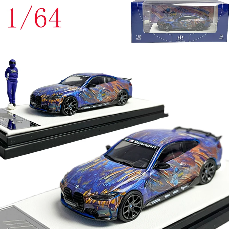 

TM Diecast 1/64 Scale ‌‌BMW M4 GPI Biotech Edition Static Display Model Alloy Car Model Toys for Boys Gift