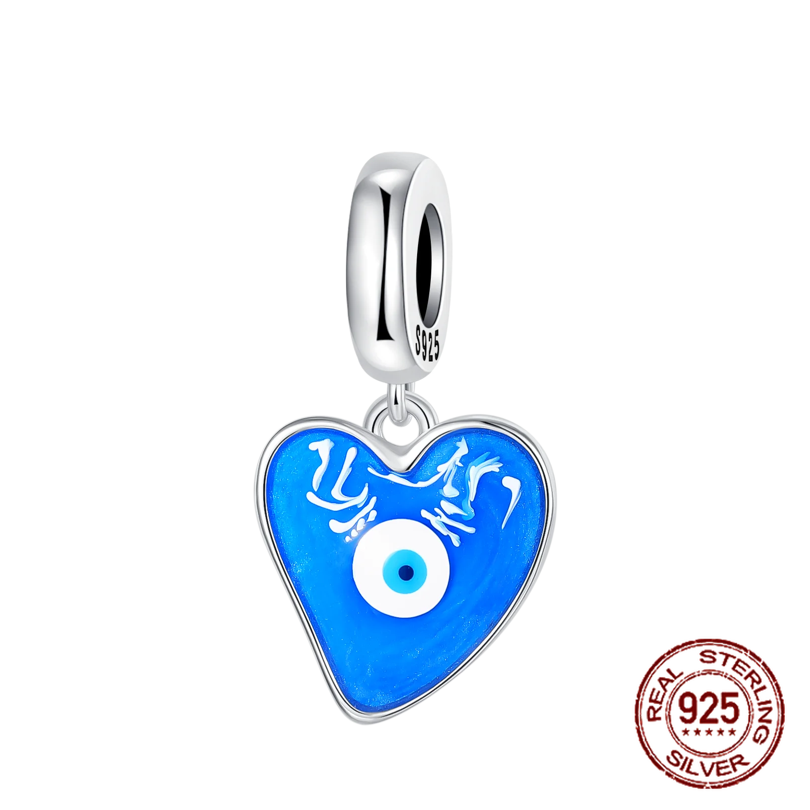 

925 Sterling Silver Turkish Evil Eye Protection Nazar Boncugu Pendant Charm Fit Original Charm Bracelets Women DIY Jewelry Gift