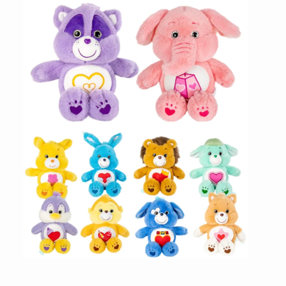 

Мягкая плюшевая игрушка Care Bears из серии «Лесные животные», 33 см: слон, енот. Мягкая кукла-подушка для сна для детей, подарок на день рождения.