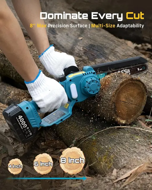 SEESII Polesaw High Branch Saw Cordless 8'' Electric Chainsaw with 3M Extension Pole for Tree Trimming Limb Cutter Pruner 7 SEESII Polesaw High Branch Saw Cordless 8'' Electric Chainsaw with 3M Extension Pole for Tree Trimming Limb Cutter Pruner 7