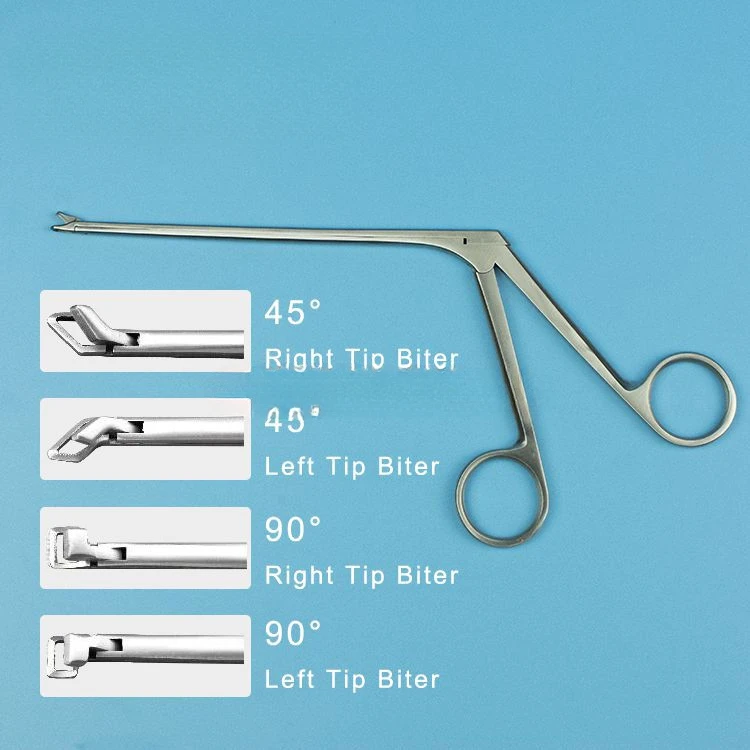 90 degrees left   basket punches   instruments arthroscopic forceps