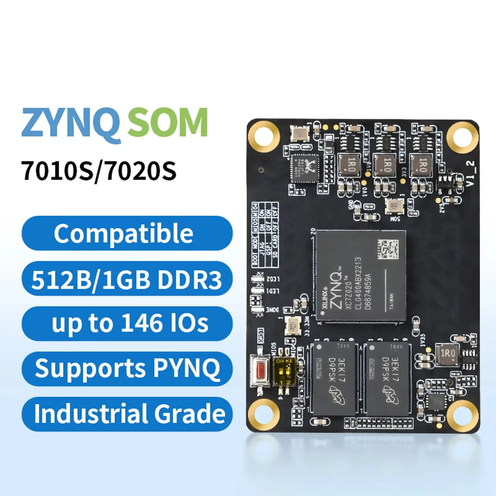 

PZ7010S PZ7020S-SOM Основная плата FPGA Xilinx ZYNQ7000 XC7Z010 XC7Z020 Плата разработки FPGA промышленного класса
