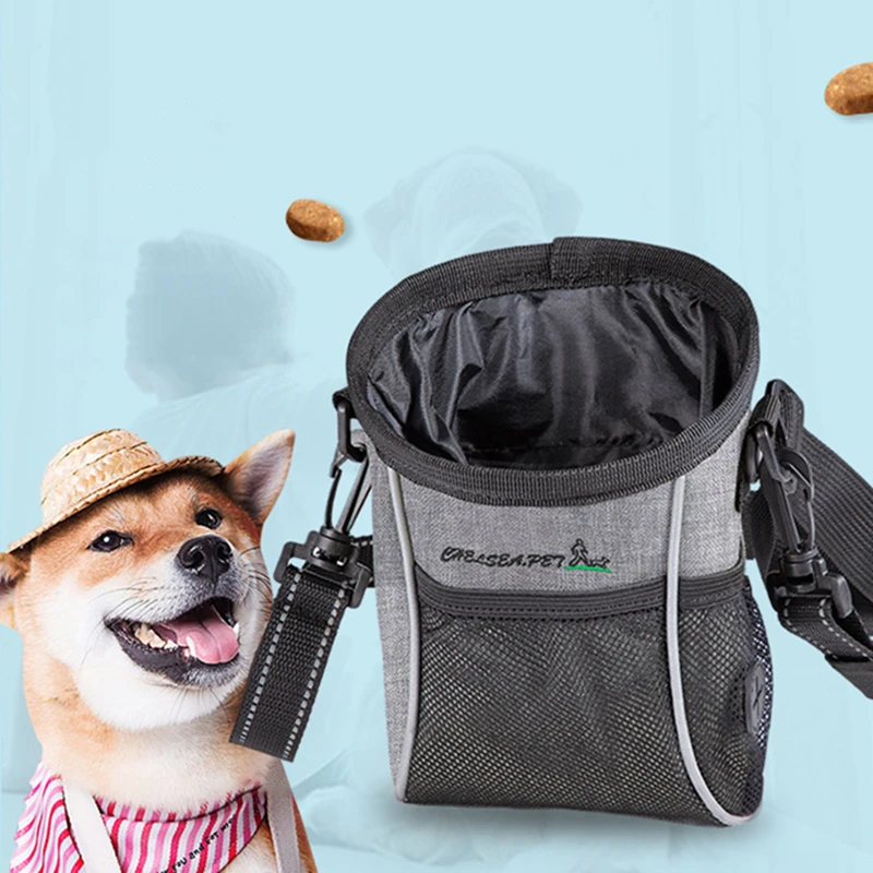 Pet Dog Snack Bag Treat Food Obedience Outdoor Pouch Bag Large Capacity Convenient Practical Fashion Dogs Training Pack