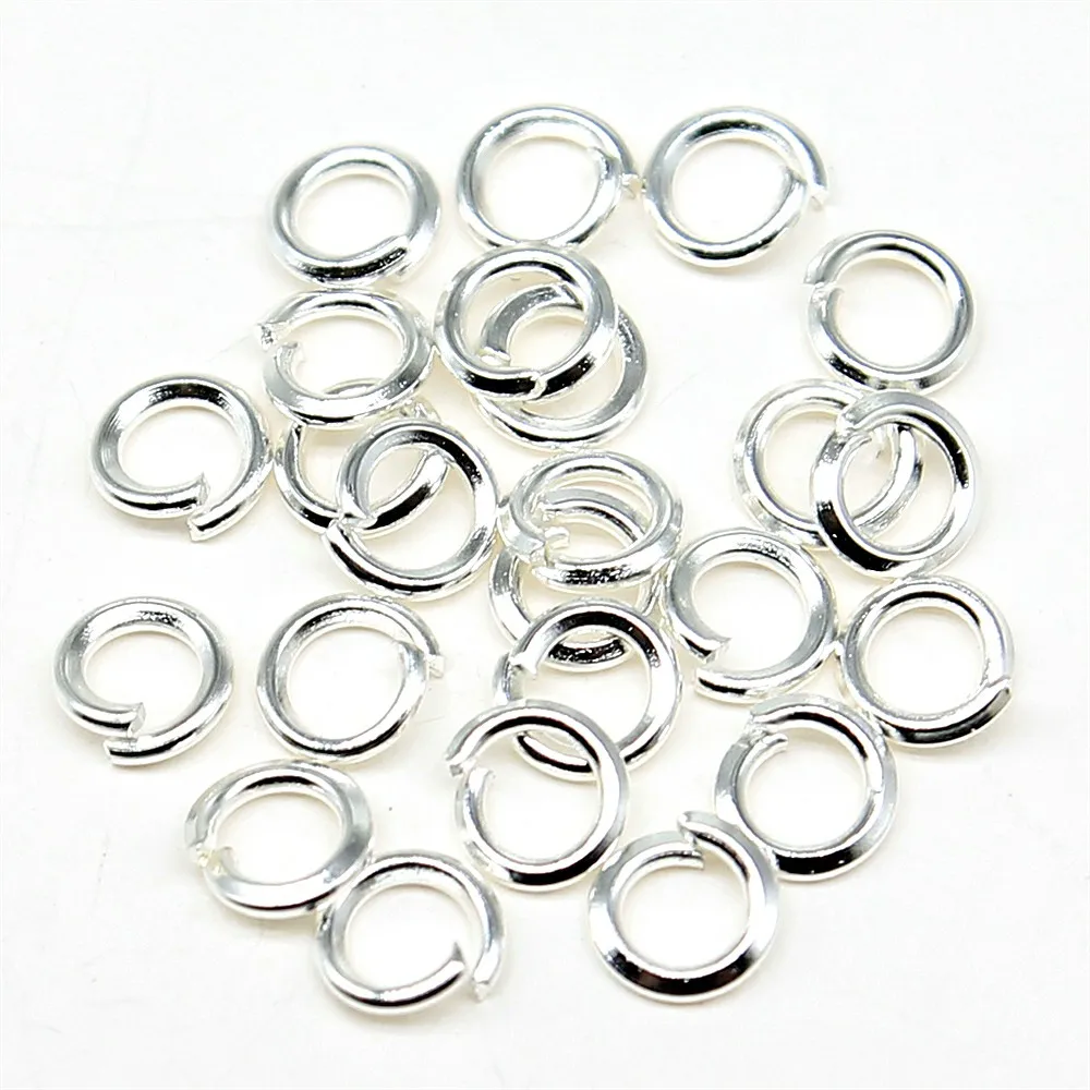 WYSIWYG 400pcs 5 Colors 3/4/5/6/7/8/9/10mm Jewelry Findings Open Single Loops Jump Rings & Split Ring For Jewelry Making