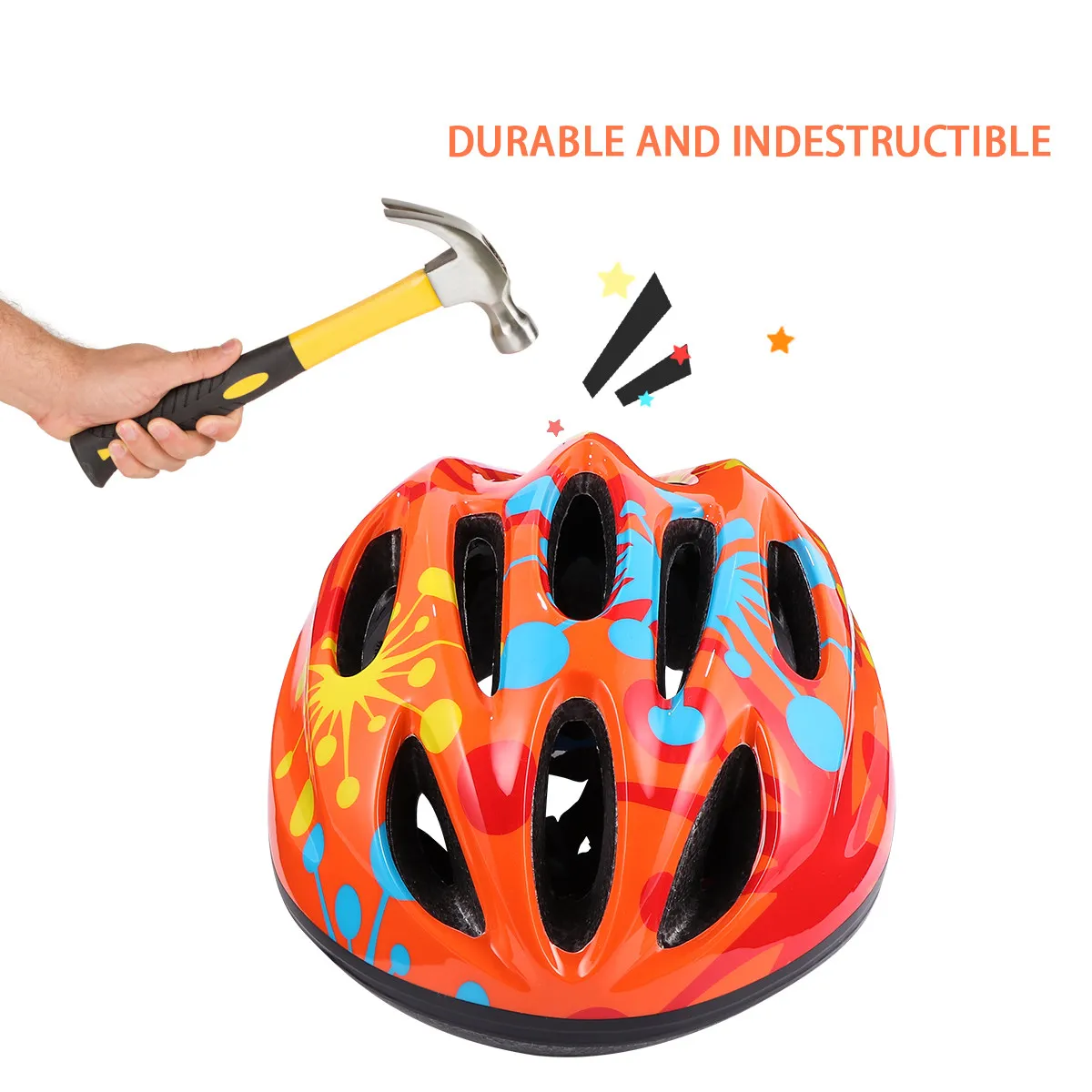 

1Pcs Kids Cycling Safety for Outdoor Sports 5-12 Years Adjustable Head Protector Breathable Shock Absorbing