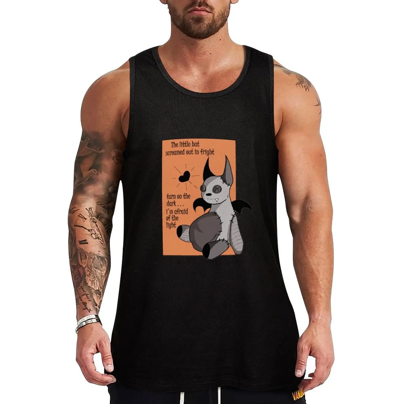 

Barnabas the bat Tank Top gym shirt men t-shirt gym man Men's gym t-shirt Men's cotton t-shirt