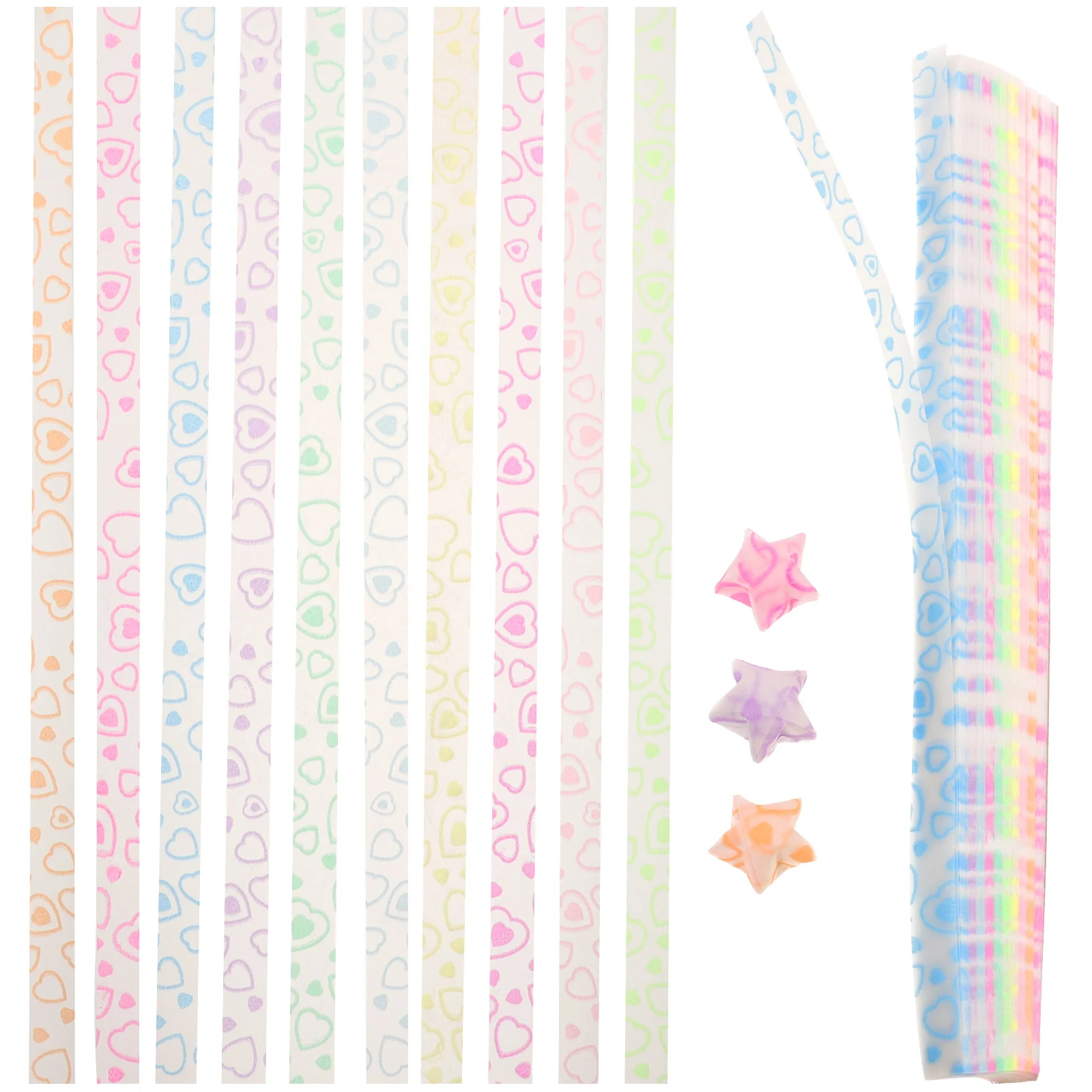 

210 Pcs Origami Star Craft Paper Quilling Stars Papers Package Finished Product