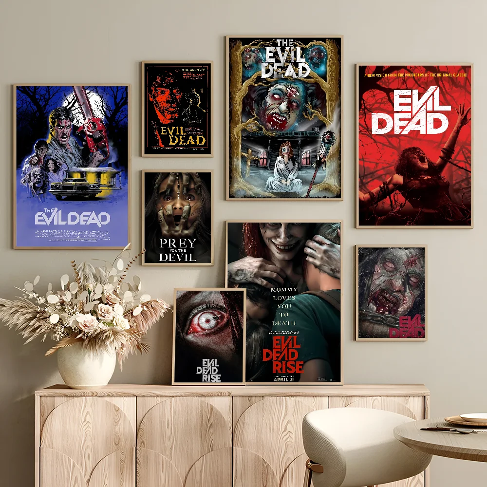 Horror Movie Evil Dead Rise Anime Posters Sticky Whitepaper Prints Posters Artwork Kawaii Room Decor