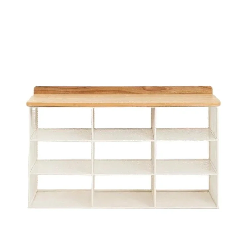 Living room storage rack porch multi-grid shoe change rack