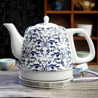 ไฟฟ้าเซรามิค Discolourable กาน้ำชากาต้มน้ำหม้อต้มน้ำร้อนอุปกรณ์กาน้ำชาไฟฟ้ากาต้มน้ำอัตโนมัติปิด