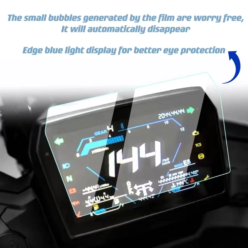 TPU Instrument Film High-Definition Anti Glare Instrument Panel Protective Film Explosion-Proof Film For  Loncin VOGE DS525X