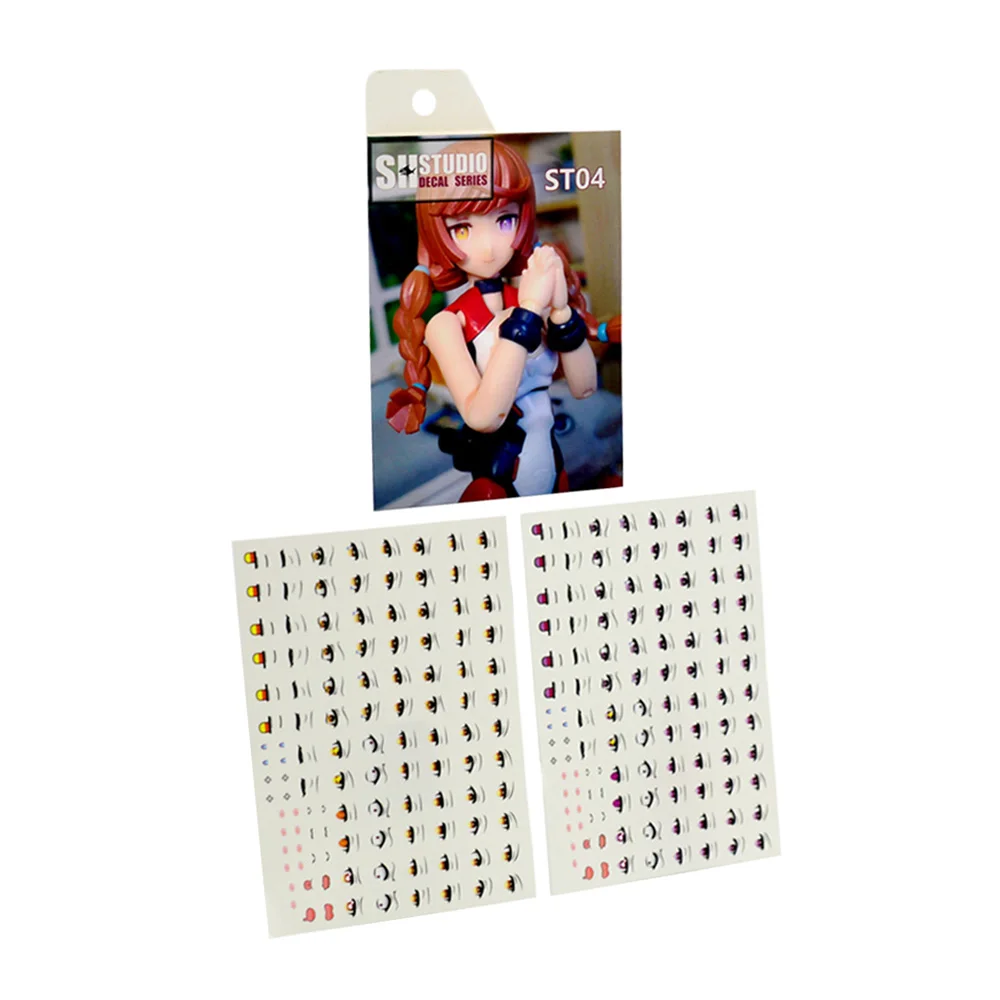 

SH Water Sticker 1/12 Machine Girl Two Color Eyes Mouth Decal