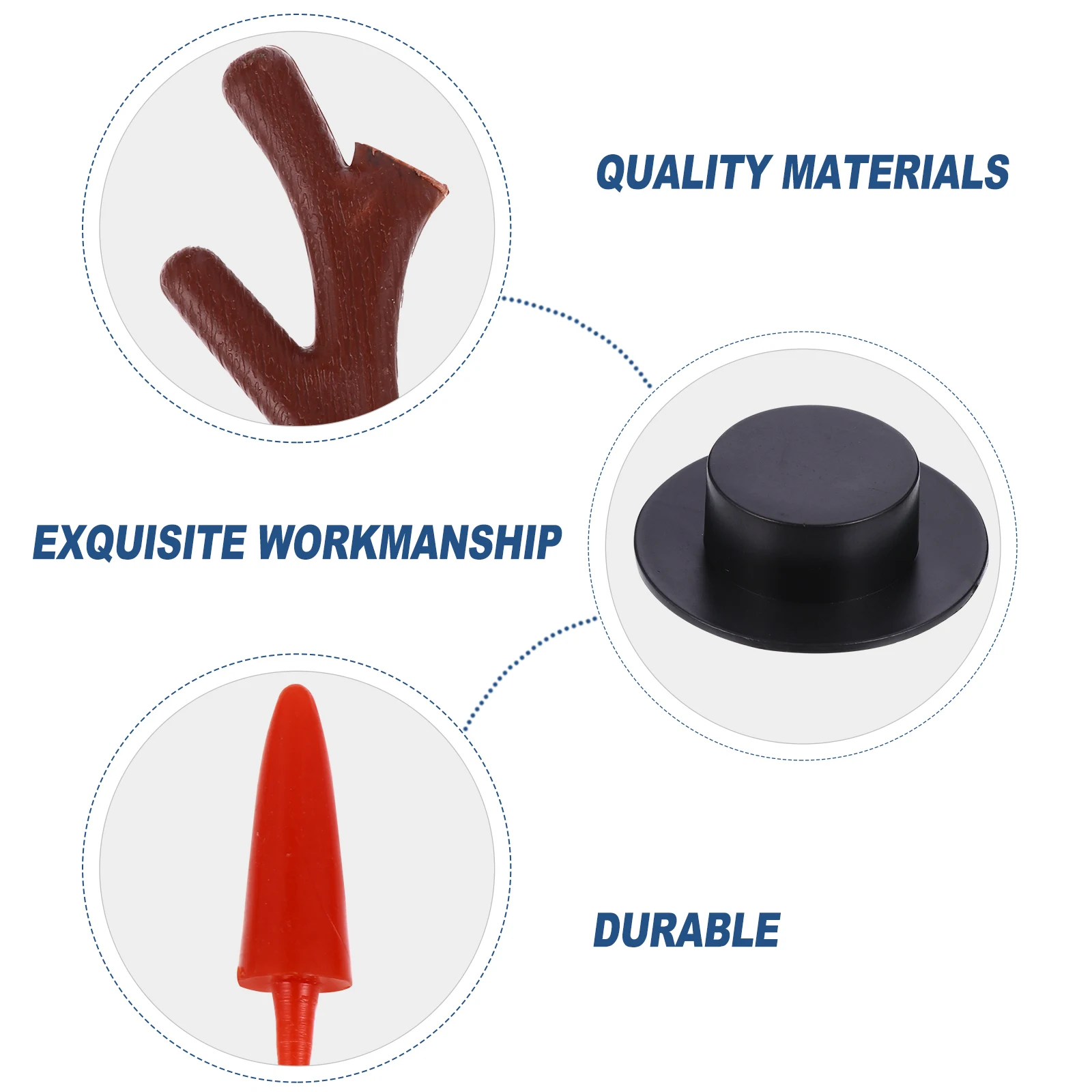 

344pcs /Set Diy Material Kit Christmas Snowman Decor Ornament Set Snowman Accessories Home Decoration Handmade Supplies