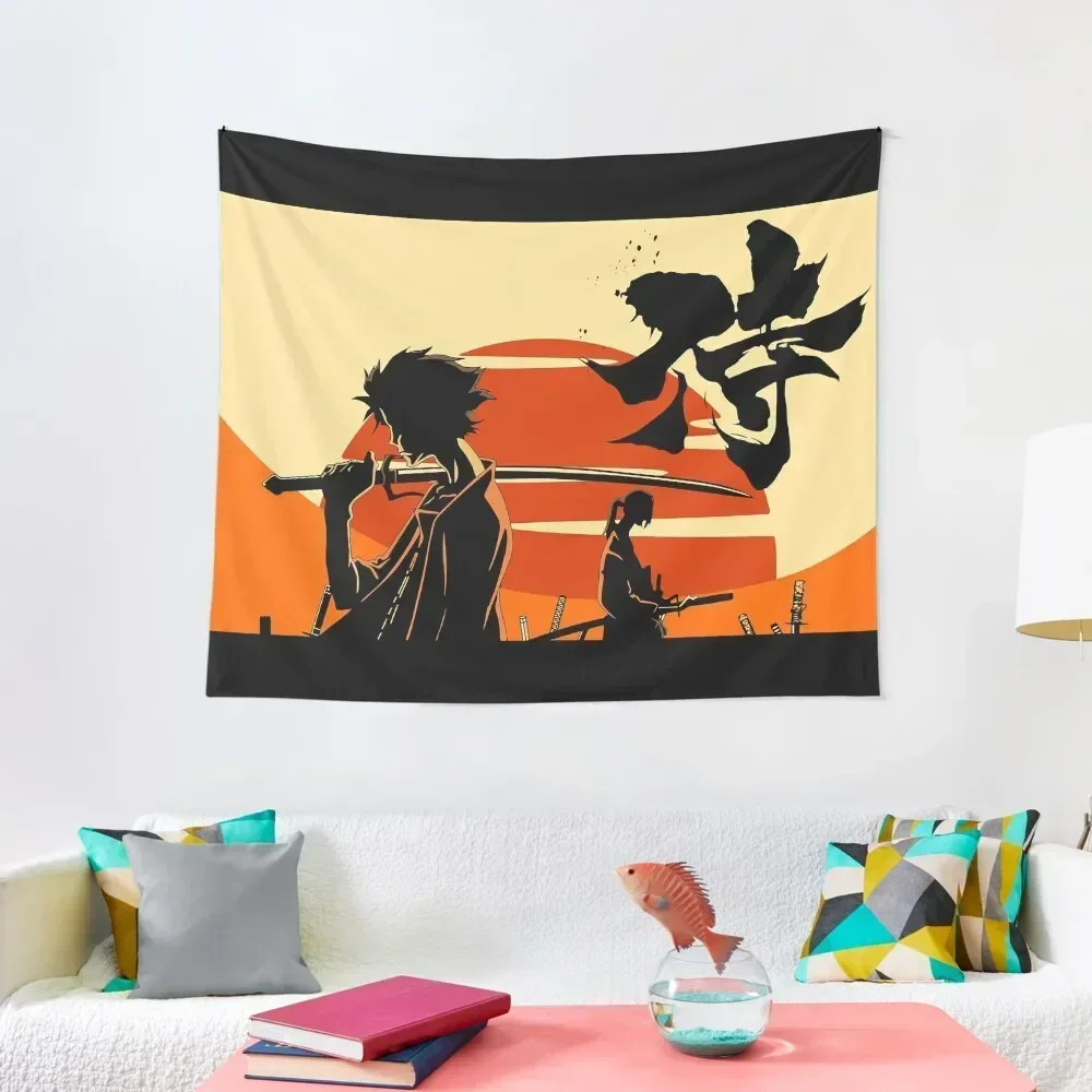 Sunset Samurai Tapestry Room Decor Cute Bedroom Organization And Decoration Home Decorations Tapestry