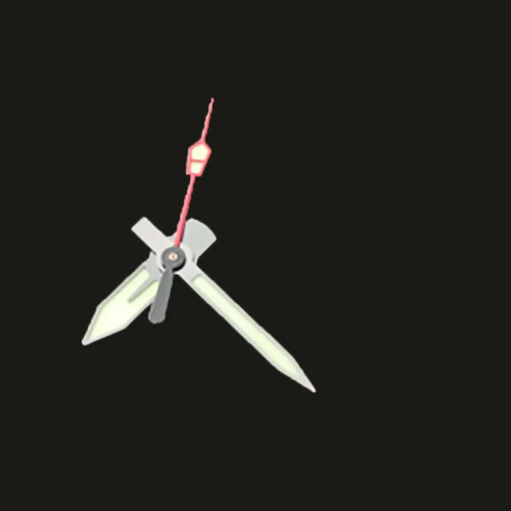 استبدال NH35 الأيدي سوبر C3 مضيئة ساعة الأيدي ، لحركة NH35A NH36A لملحقات إبر مؤشر الساعة SKX007