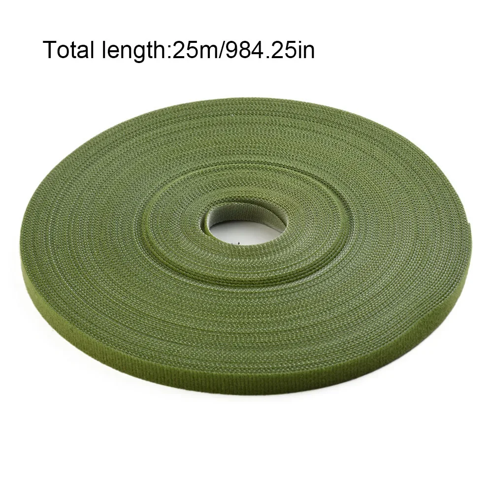 

25m Nylon Plant Ties Resealable Cable Ties Self Adhesives Plant Fastener Tape For Support Grape Vines Tomato Garden Supplies