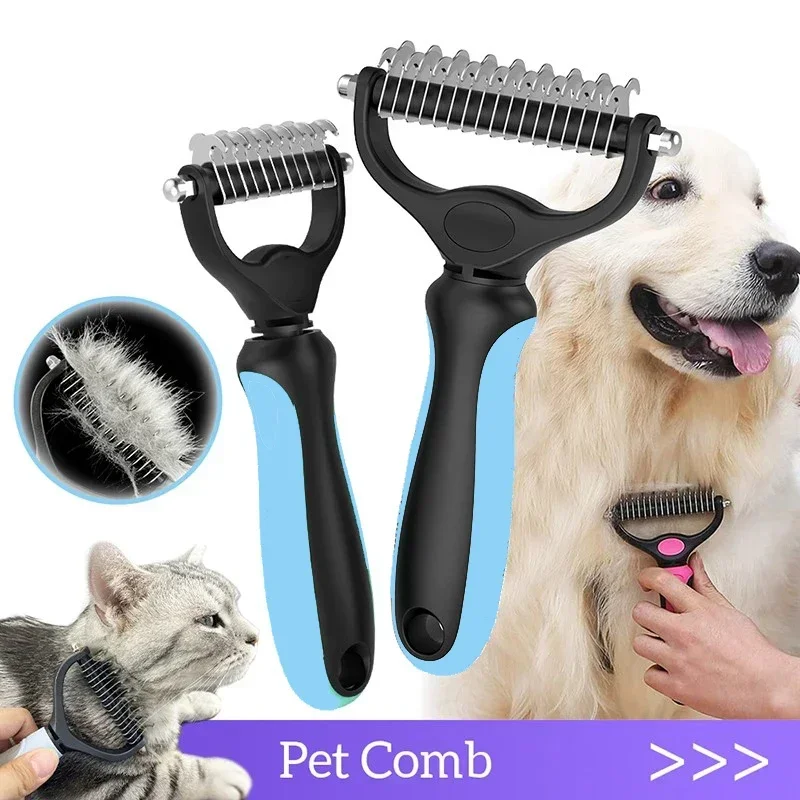 

Professional Pet Deshedding Brush Dog Hair Remover Pet Fur Knot Cutter Puppy Cat Comb Brushes Dogs Grooming Shedding Supplies