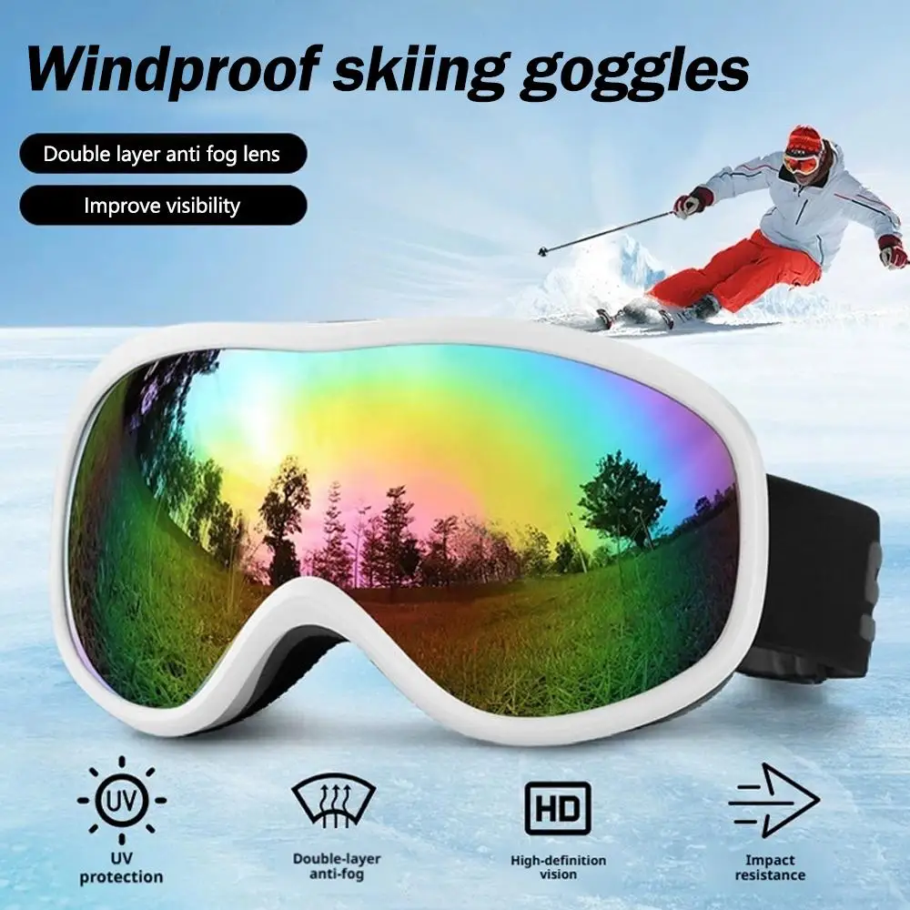 Double Layers Anti-Fog SKI Goggles Windproof Cycling Glasses Motorcycle Eyewear Snow Goggles Snowboard Outdoor Winter Sport N5P7