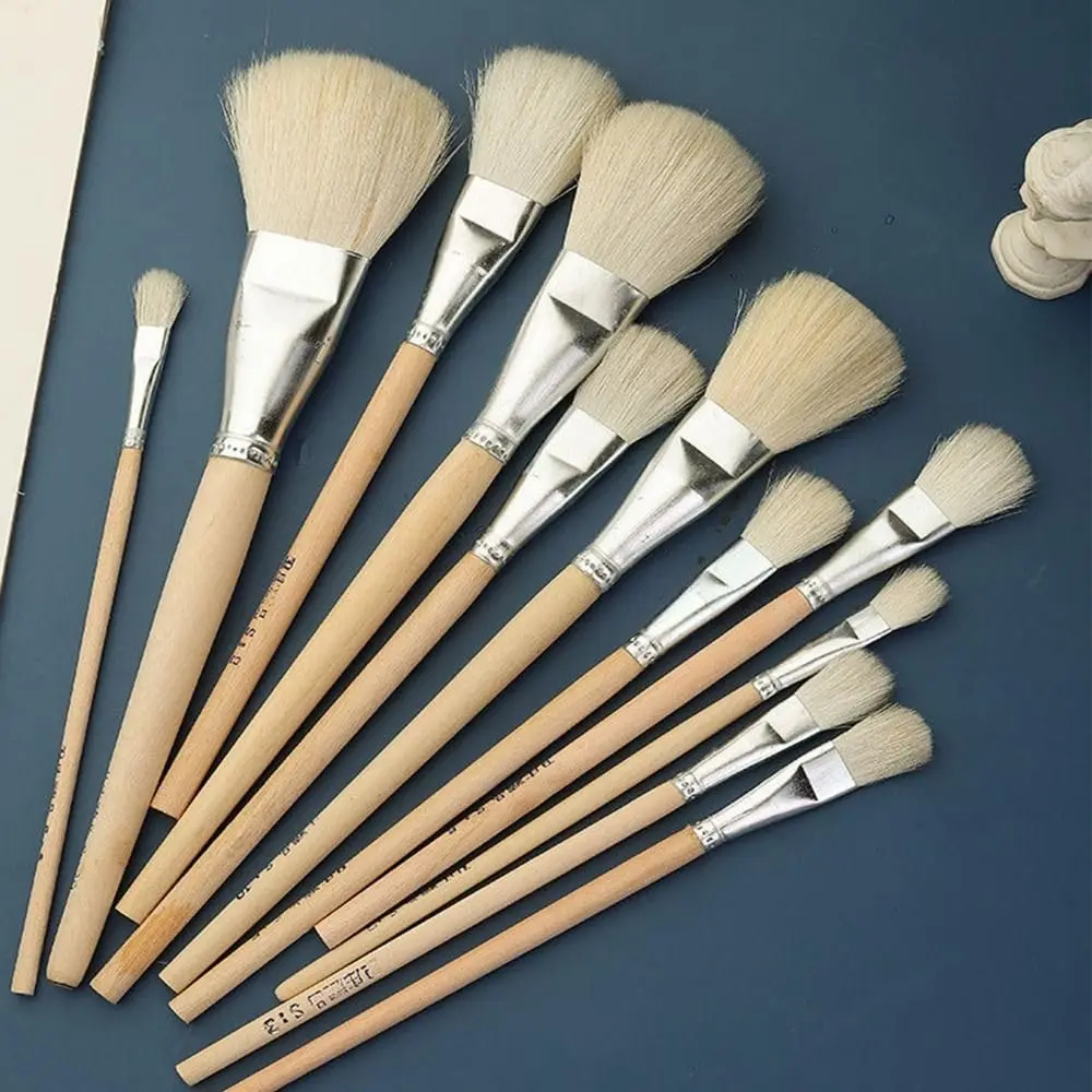 

Кисти для керамики с мягким ворсом, шерстяные кисти для золотой росписи по керамике, инструменты для декоративно-прикладного искусства, товары для творчества