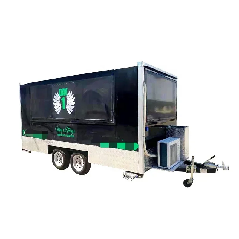 

High Quality Street Mobile Food Trailer Outdoor Bbq And Hamburger Cart For Sale USA With CE And COC