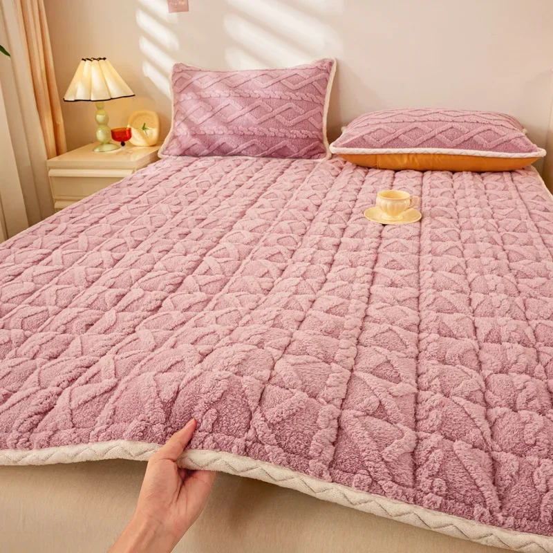 2024 New Class A Padded Thickened Thermal Tafu Soft Mattress Household Mattress Bed Blanket Mattress Non-slip no pillowcase