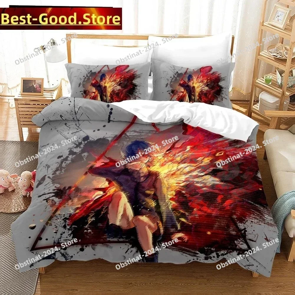 3D Tokyo Ghoul Kaneki Ken Bedding Set Printed single Comforter Quilt Bed Cover Duvet Cover Pillow Case 3 Pieces Kids Adult Size