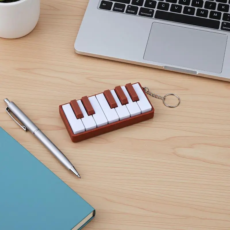 Piano Keyboard Clicker 3D Printed PLA Press Type Relax Figurine Calm Down Toy for Anxiety Tension Relief