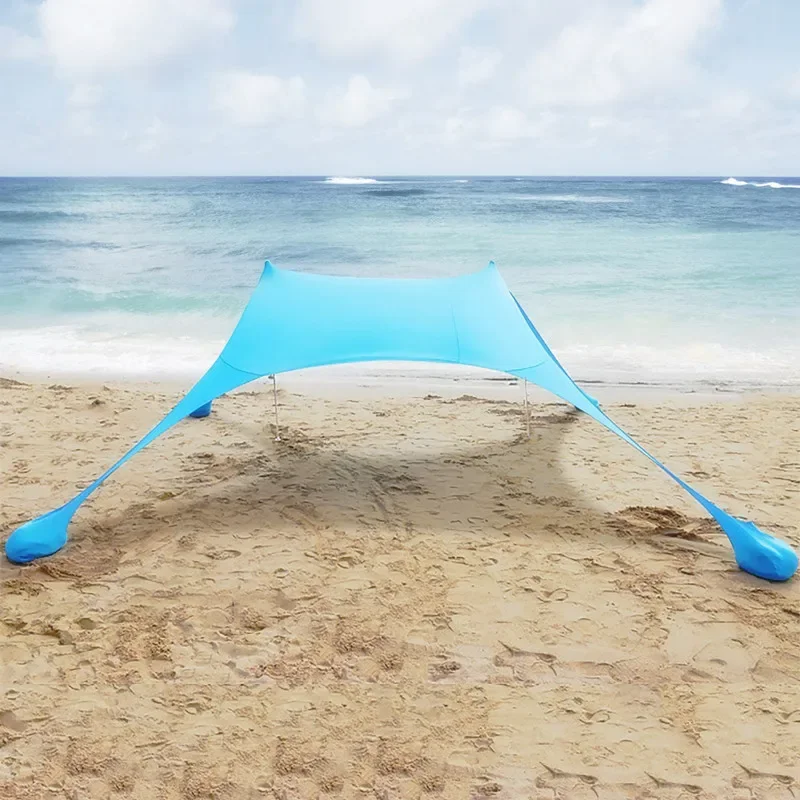 

Wholesale Portable Sunscreen Sand Free Beach Tent Sunshade Tent Anti-UV Sun Shade Huge Size Sun Shelter Rainproof Awning