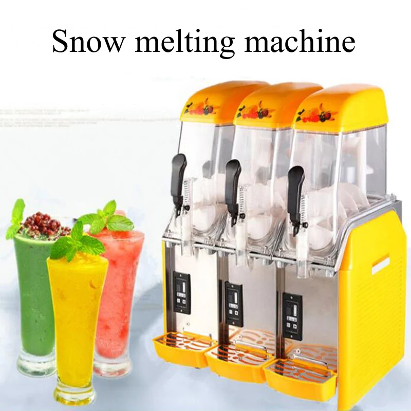 PBOBP 220V 1 Tank Snow Melting Machine Electric Automatic Soft Ice Slush Sand Ice Tea Juice Making Machine Commercial Use