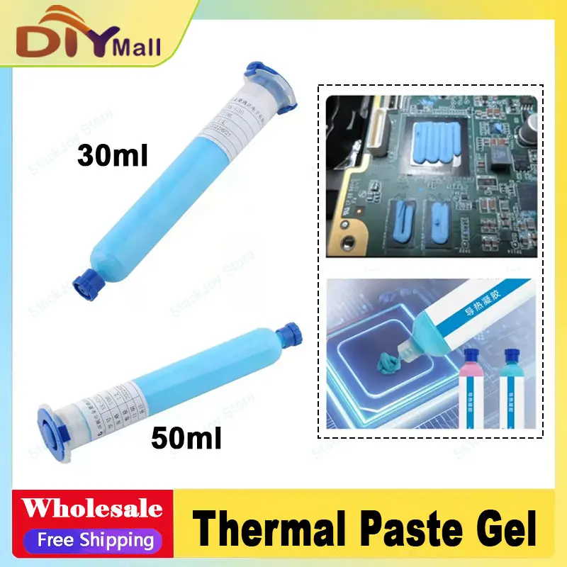

30ml 50ml High Performance Thermal Grease Thermal Paste Gel 3.0 W/mK XK-G30 For Dji Drone FPV GPU/CPU/PS5/LED/Desktop PC Cooler