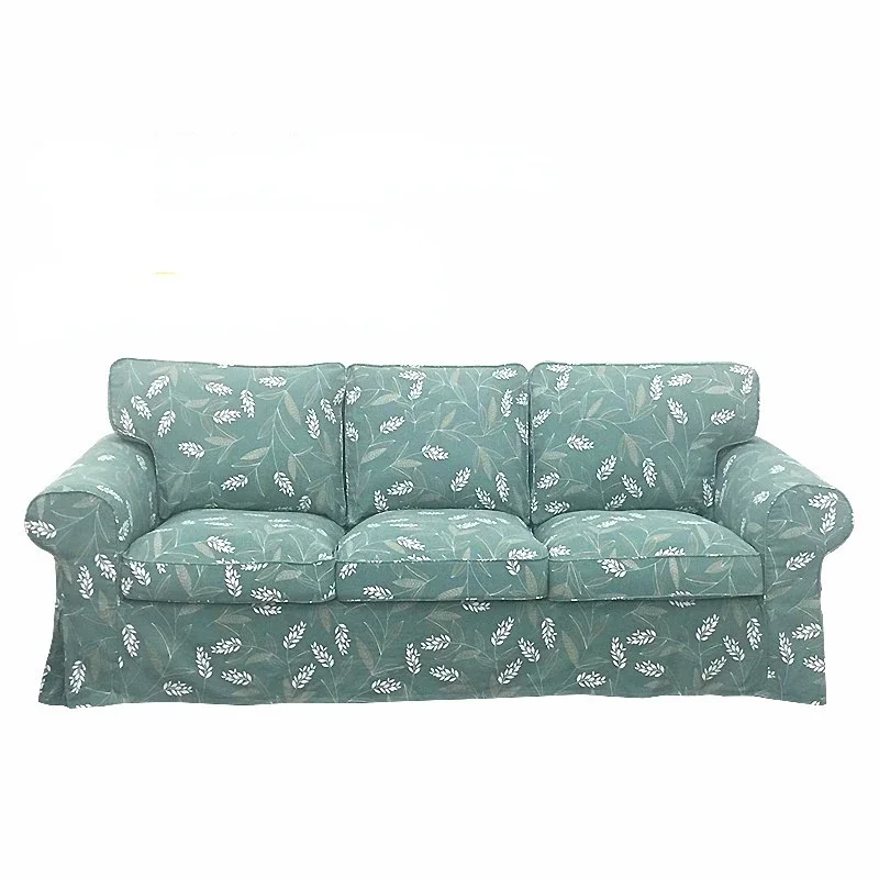 

Customized EKTORP Three-person Sofa Cover Lattice Linen Sofa Cover Sofa Covers for Living Room Couch Covers for Sofas