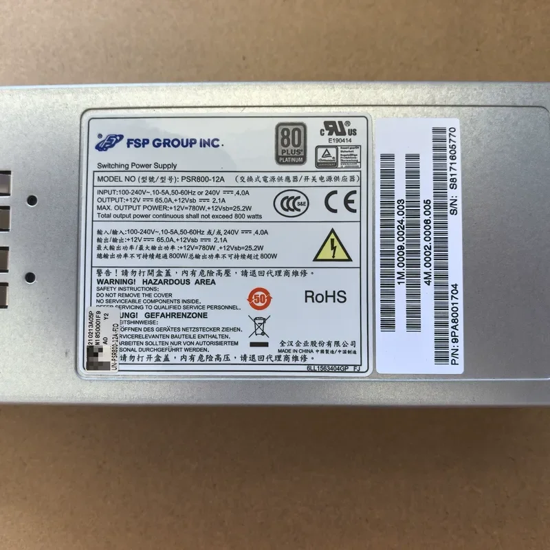 for H3C PSR800-12A 800W Power Supply Original Disassembly Type