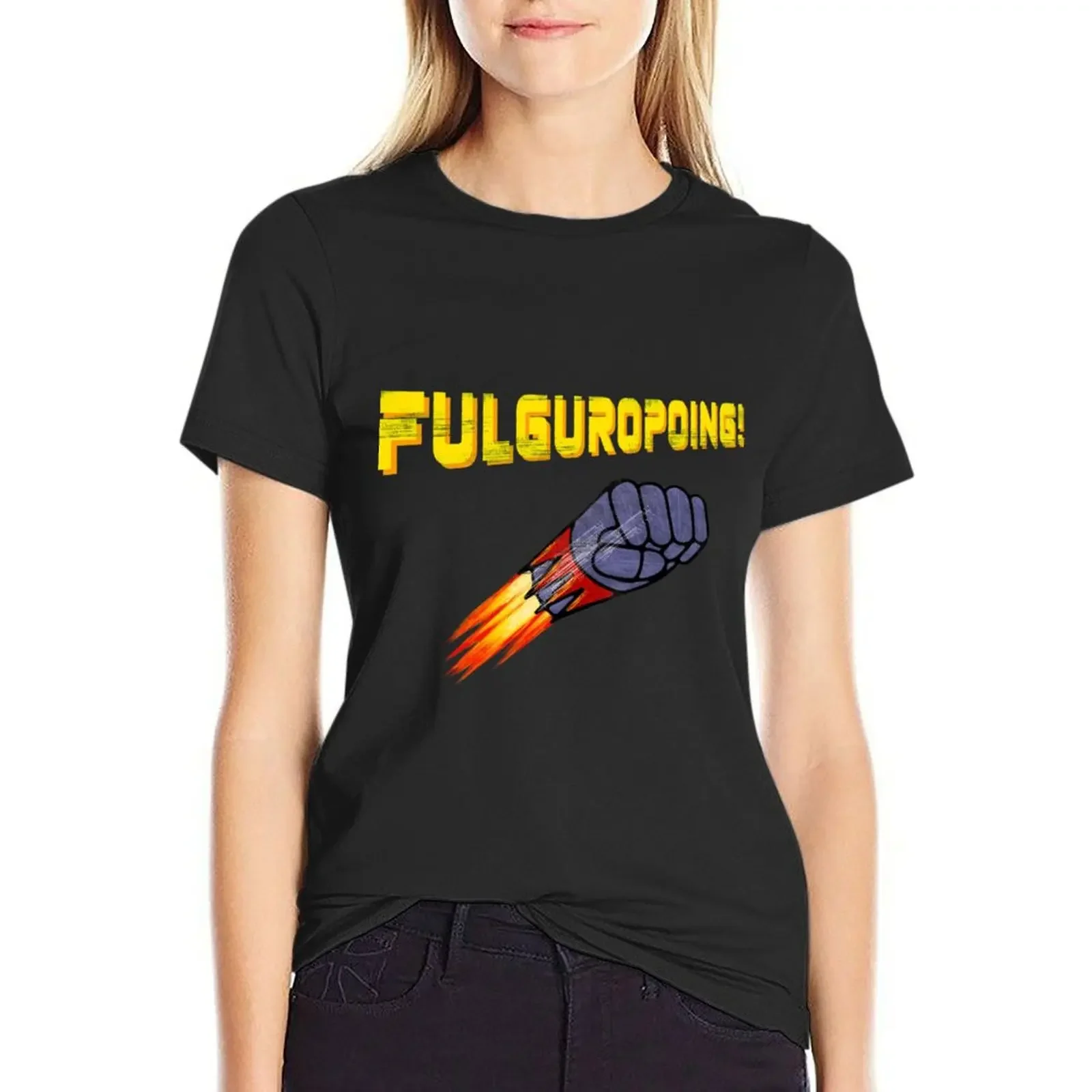 Fulguropoing! - Goldorak T-Shirt funny tops plus size tops t-shirts for Women loose fit