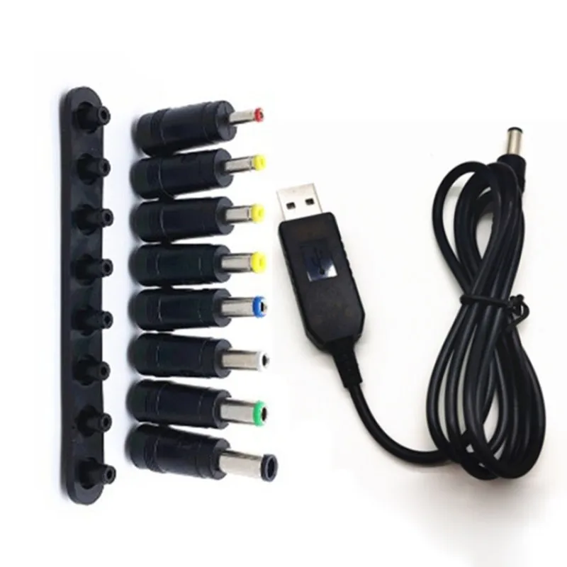 For desk lamp charger cable round hole round luna universal usb to dc3.5mm5.5 power data cable dc5v