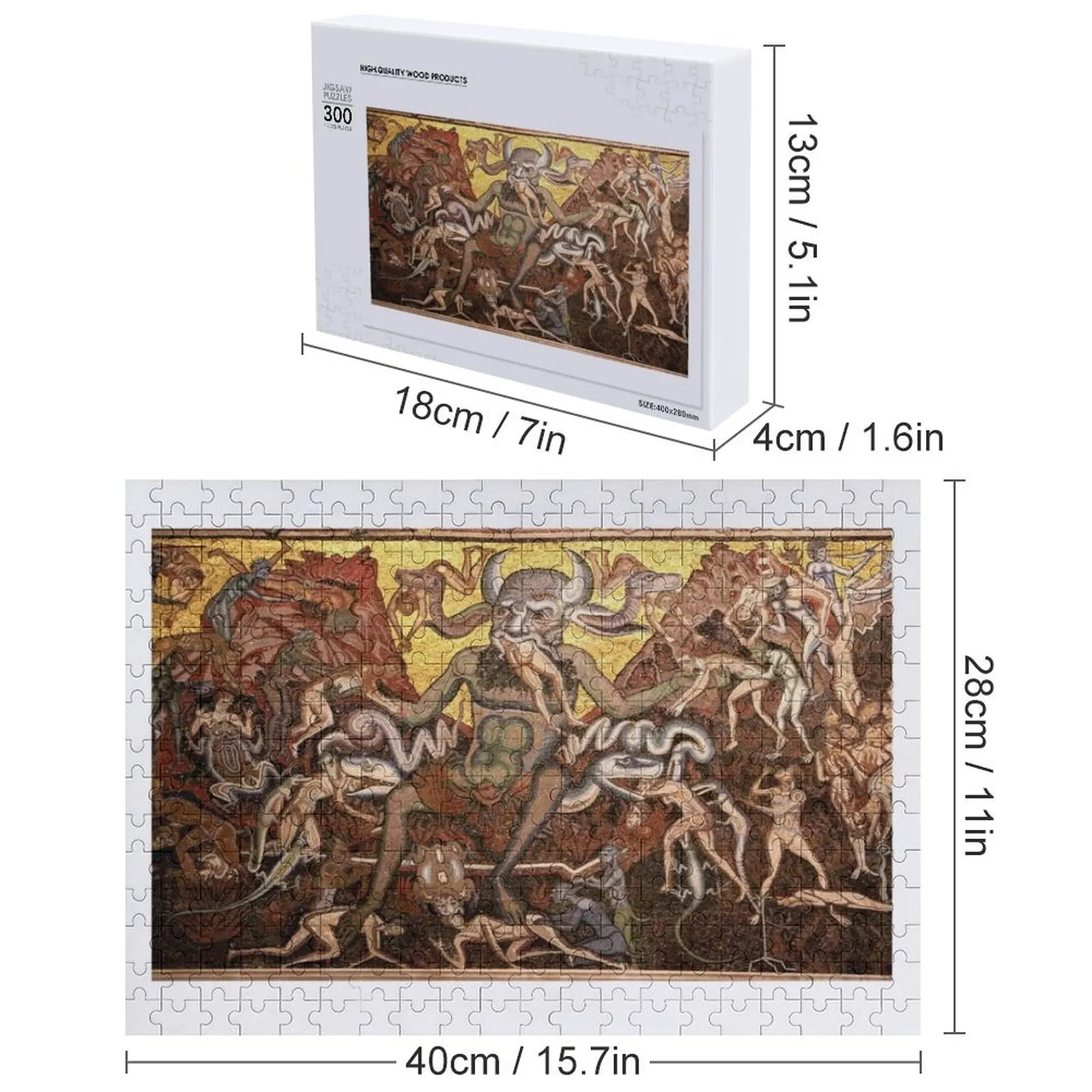 HD Hell Scene (в розницу), от Coppo di Marcovaldo, ВЫСОКОЕ РАЗНИЦА, головоломка, персонализированные игрушки с именем для детей, головоломка