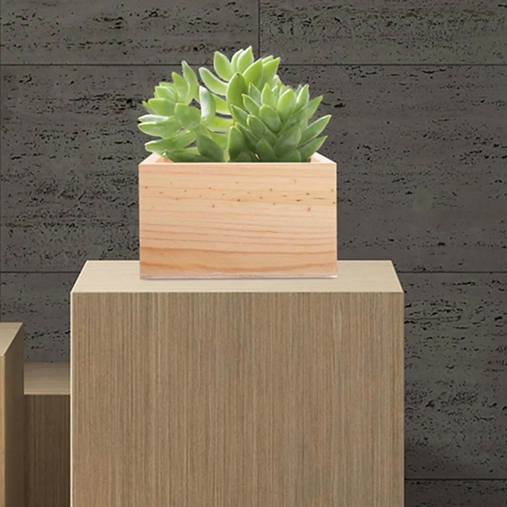 

3 Pcs Organisation Boxes Small Unfinished Storage Organizer Wood Crate for Decor