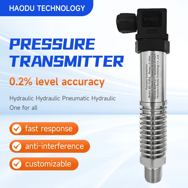 High Precision 4-20mA Absolute Pressure Transmitter Quality Sensor for Liquid Gas Vapor Applications