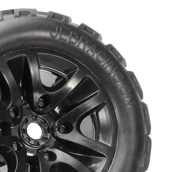 2pcs 141mm Tire Wheel Tyre EB1002 for JLB Racing CHEETAH 11101 21101 J3 Speed 1/10 RC Car Upgrade Parts Spare Accessories
