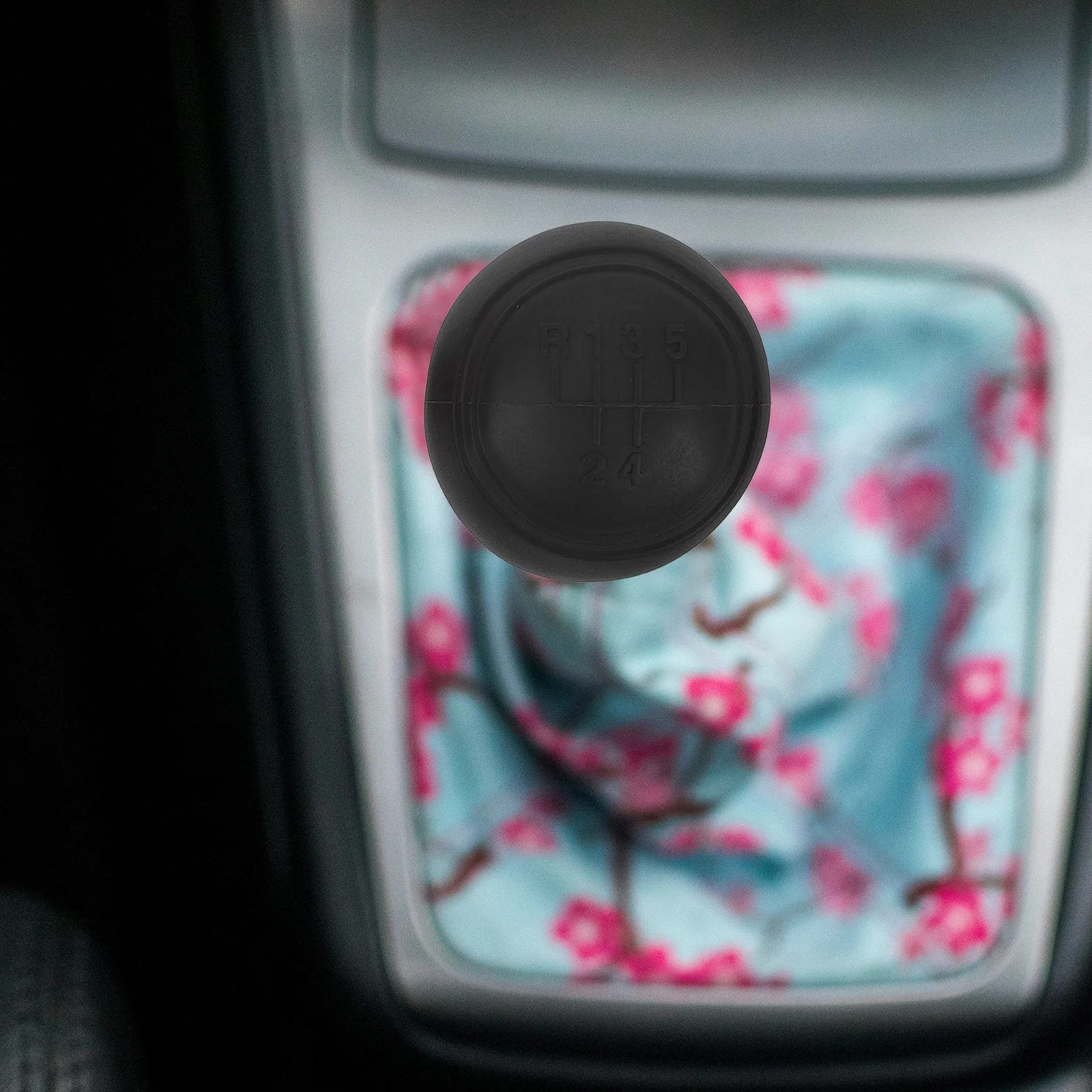 

2Pcs Round Gear Shift Knob Cover Anti Scratch Stylish Universal Car Accessories for Manual Transmission Vehicles Black