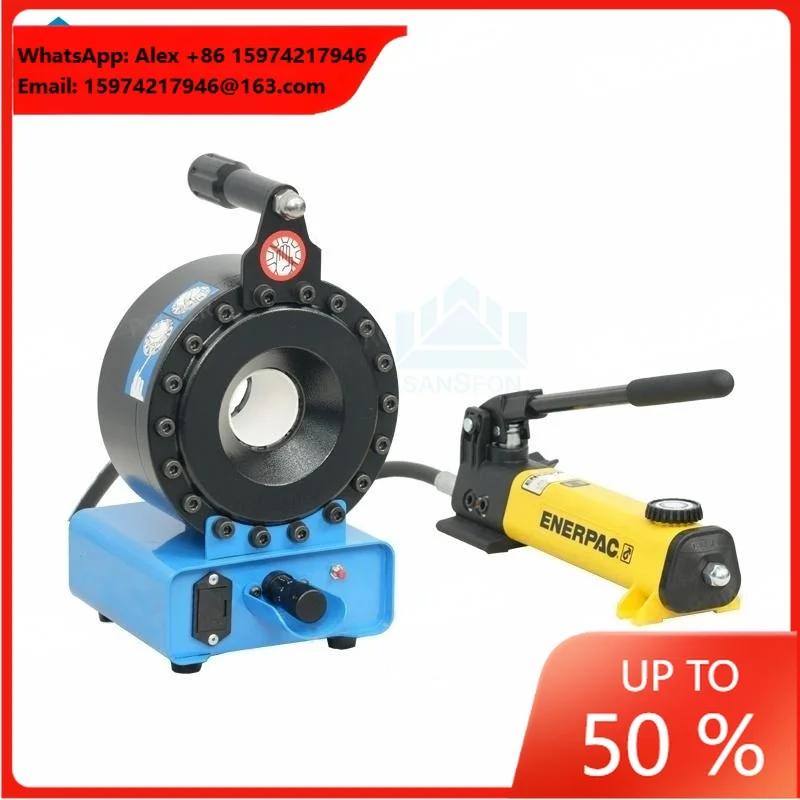 Portable Manual Hydraulic Hose Crimping Machine Split Type Pump Engine Motor Crimp 1inch 2layers Hose High Efficiency Easy