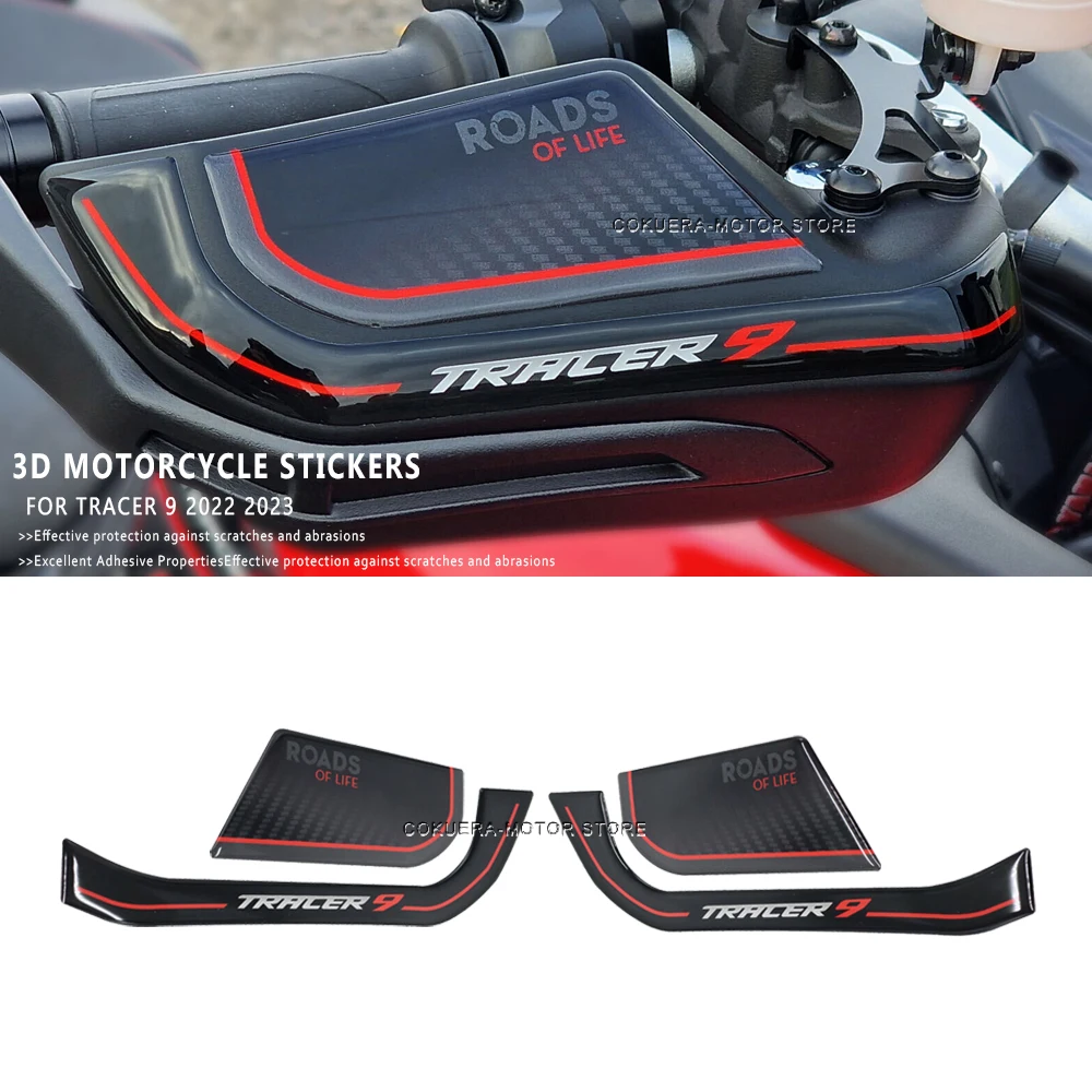 

Motorcycle Accessories Resin Scratch Resistant Windshield Handguards Protection Sticker For Yamaha TRACER 9 2022 2023 3D Sticker